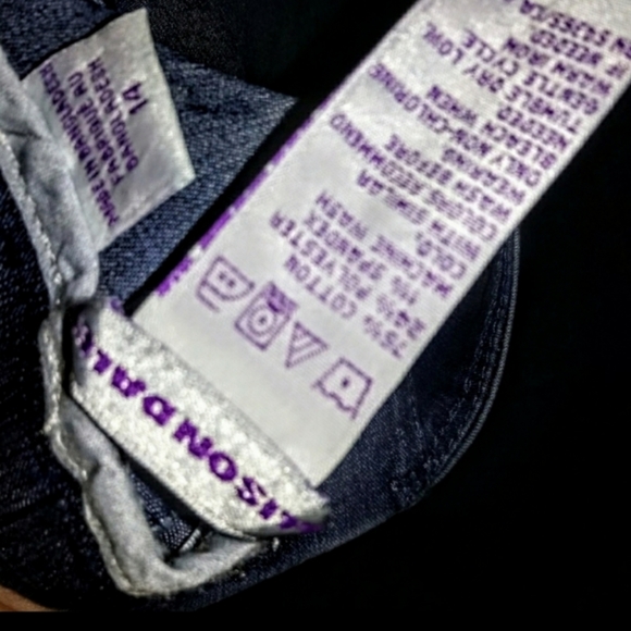 Allison Daley Cargo Pocket Jeans Size 14 B. F. NWT - Picture 9 of 10